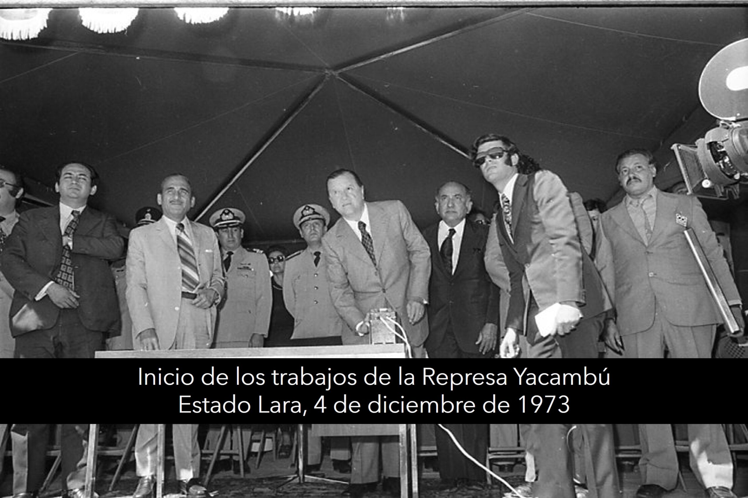 Inicio de los trabajos del túnel de trasvase de Yacambú 1973 Rafael