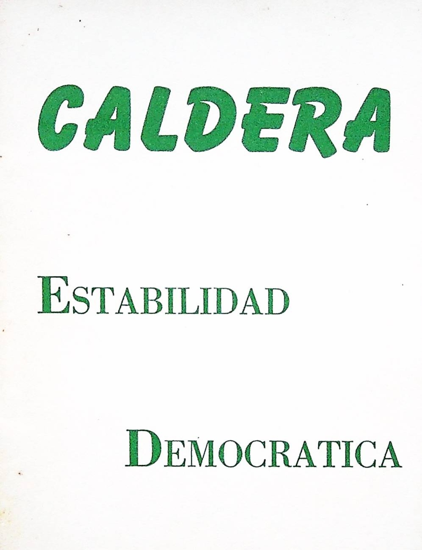 Estabilidad Democr Tica Rafael Caldera Sitio Web Oficial