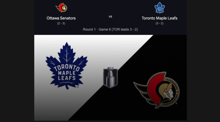 Ottawa Senators vs Toronto Maple Leafs – Game 6 May 1, 2025 watch Live