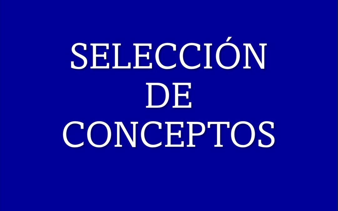 Selección de conceptos (1971)