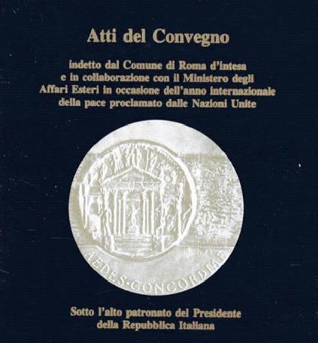 1986. Julio, 3. Discurso en Roma en el encuentro internacional «El diálogo como fundamento universal de la paz»