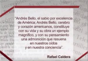 Andrés Bello por Caldera