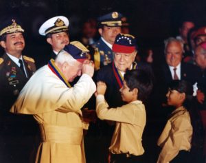 1996. Febrero, 13. Despedida a Juan Pablo II en el aeropuerto de Maiquetía.