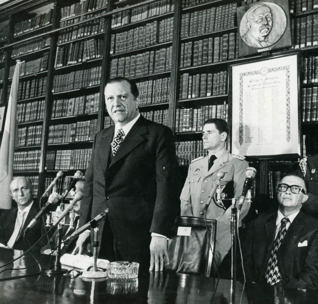 1973. Febrero, 9. Rafael Caldera en el Colegio de Abogados de Buenos Aires