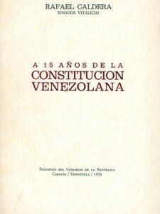 A 15 años de la Constitución Venezolana (1976)