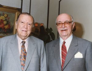 Rafael Caldera y Pedro Grases
