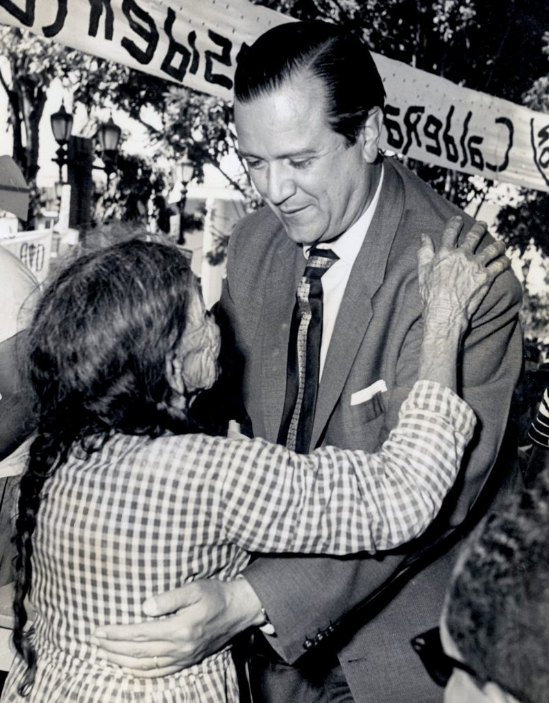 Rafael Caldera en Nirgua, Yaracuy, 1958. 