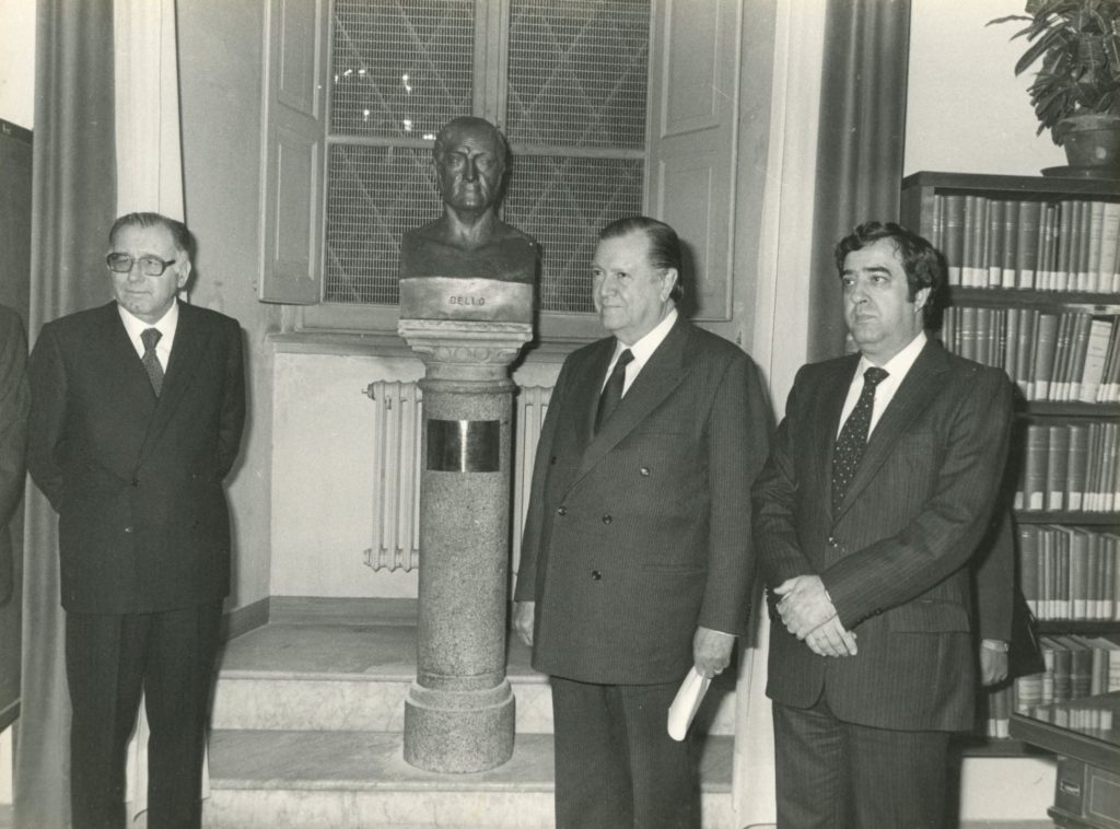 Rafael Caldera y Oscar Sambrano Urdaneta, 1981.