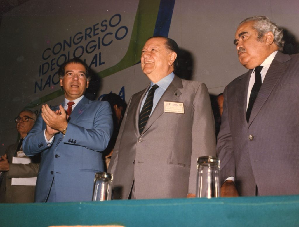 Eduardo Fernández, Rafael Caldera y Luis Herrera Campíns