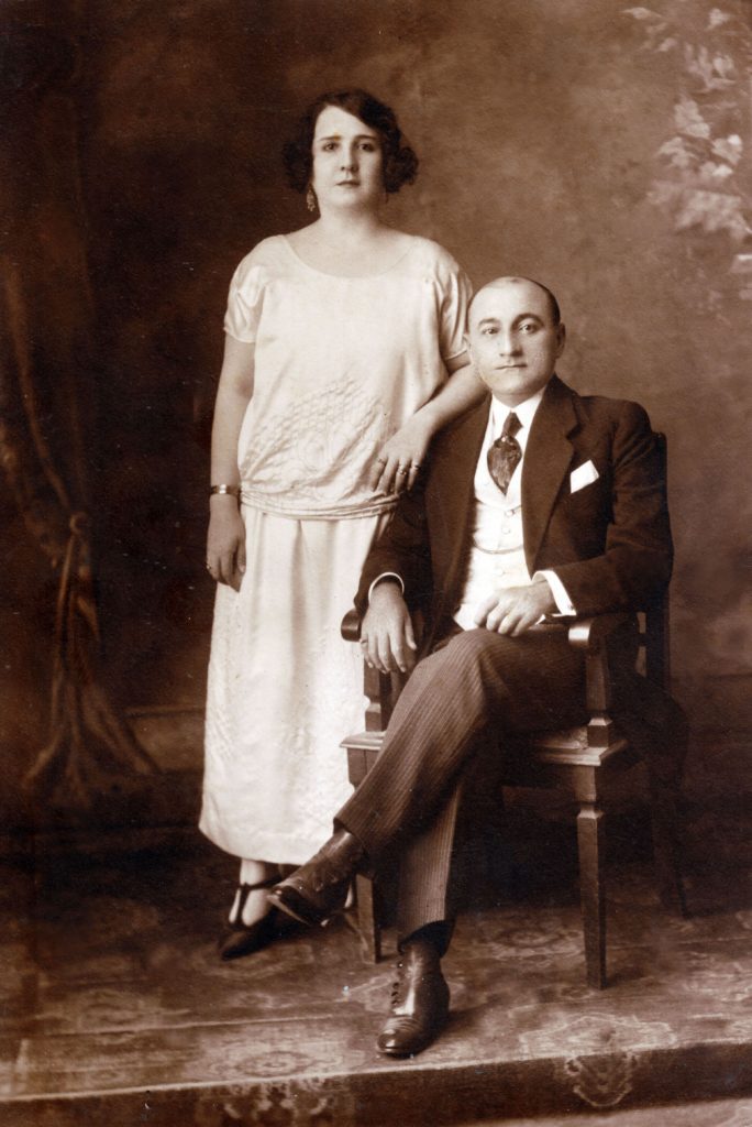 1925. Retrato de Tomás Liscano y su esposa María Eva.