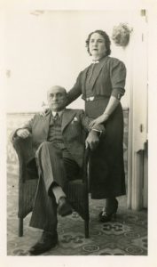 1936. María Eva Rodríguez Rivero de Liscano y Tomás Liscano Giménez.