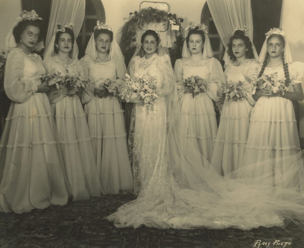 1941. Agosto, 6. Josefina Benedetti, Olga Escobar, Oly Clemente, Rosa Elena Caldera, Carmen Luisa Rodríguez y Andreína Pietri.