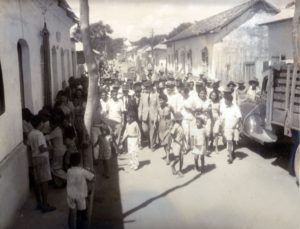 1947. De gira por Venezuela durante la campaña presidencial.