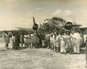1947. Noviembre - Diciembre. Aterrizaje en San Fernando de Apure, en la campaña electoral presidencial.