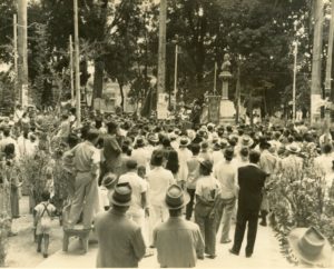1947. Noviembre - Diciembre. Acto en Cagua, en la campaña electoral presidencial.