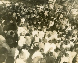 1947. Noviembre - Diciembre. Acto en Montalbán, Carabobo, en la campaña electoral presidencial.