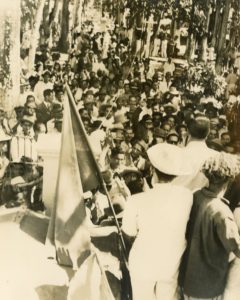 1947. Noviembre - Diciembre. Acto en Yaritagua, estado Yaracuy, en la campaña electoral presidencial.