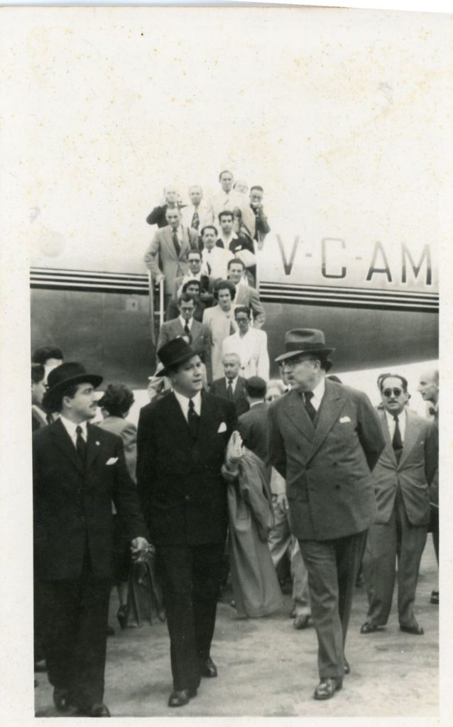 1951. Llegada al Perú para el IV Centenario de la Universidad de San Marcos
