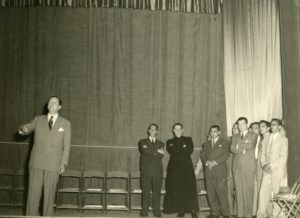1955. Rafael Caldera en la Universidad de Los Andes.