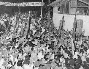 1958. Acto en Pregonero, estado Táchira.