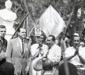 1958. Campaña electorlal, Bobures, estado Zulia.
