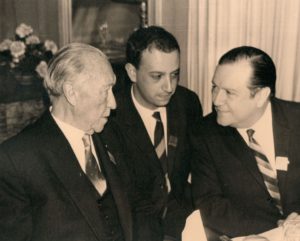1965. Konrad Adenauer y Rafael Caldera en Dusseldorf, Alemania.