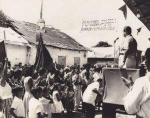 1963. Campaña electoral en El Dorado, Bolívar.