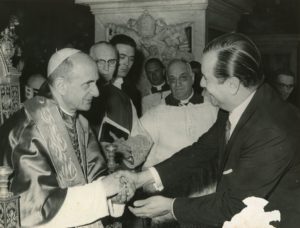 1966. Octubre, 5. Audiencia con el papa Paulo VI, El Vaticano, Roma.