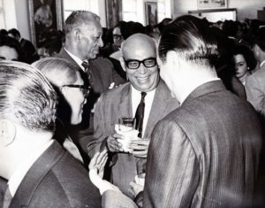 1967. Rafael Caldera con Raúl Leoni, Luis Beltrán Prieto Figueroa y Pedro Del Corral.