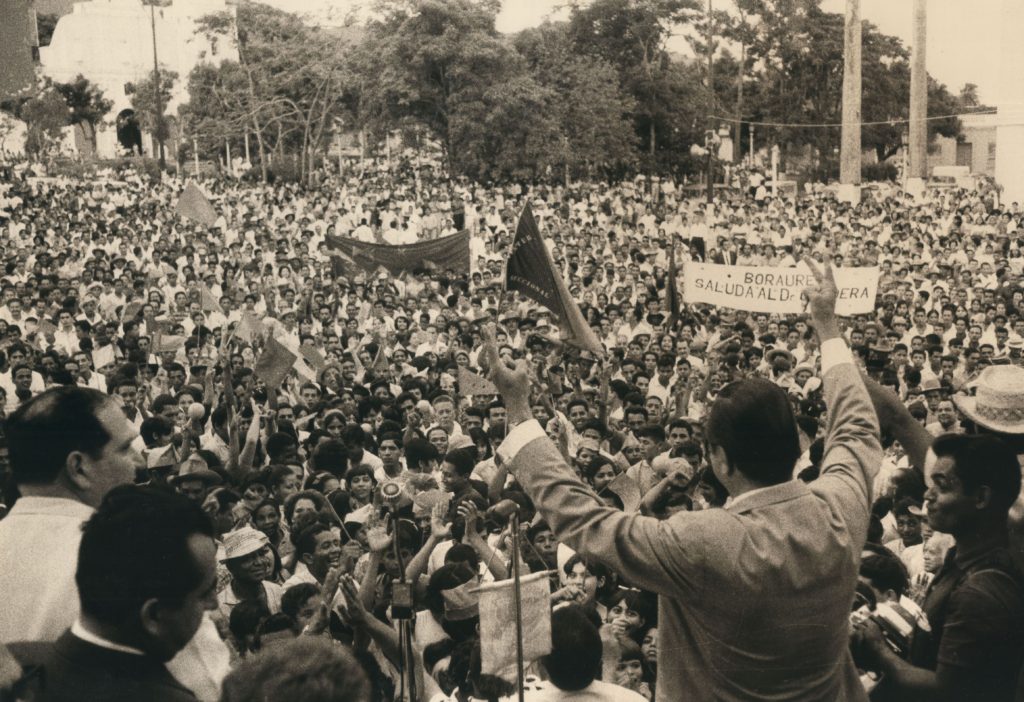 1968. Septiembre.Campaña presidencial en San Felipe, Yaracuy.