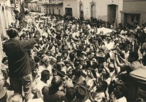 1968. Junio. Campaña presidencial en Guarenas, Miranda.