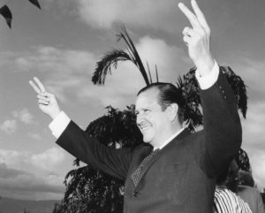 1968. Campaña electoral. Mitin en San Cristóbal