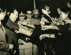 1968. Diciembre, 11. Al salir del CSE, proclamado como Presidente Electo.