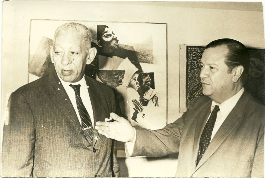 1968. Diciembre. Visita de Luis Beltrán Prieto Figueroa en Tinajero al presidente electo.