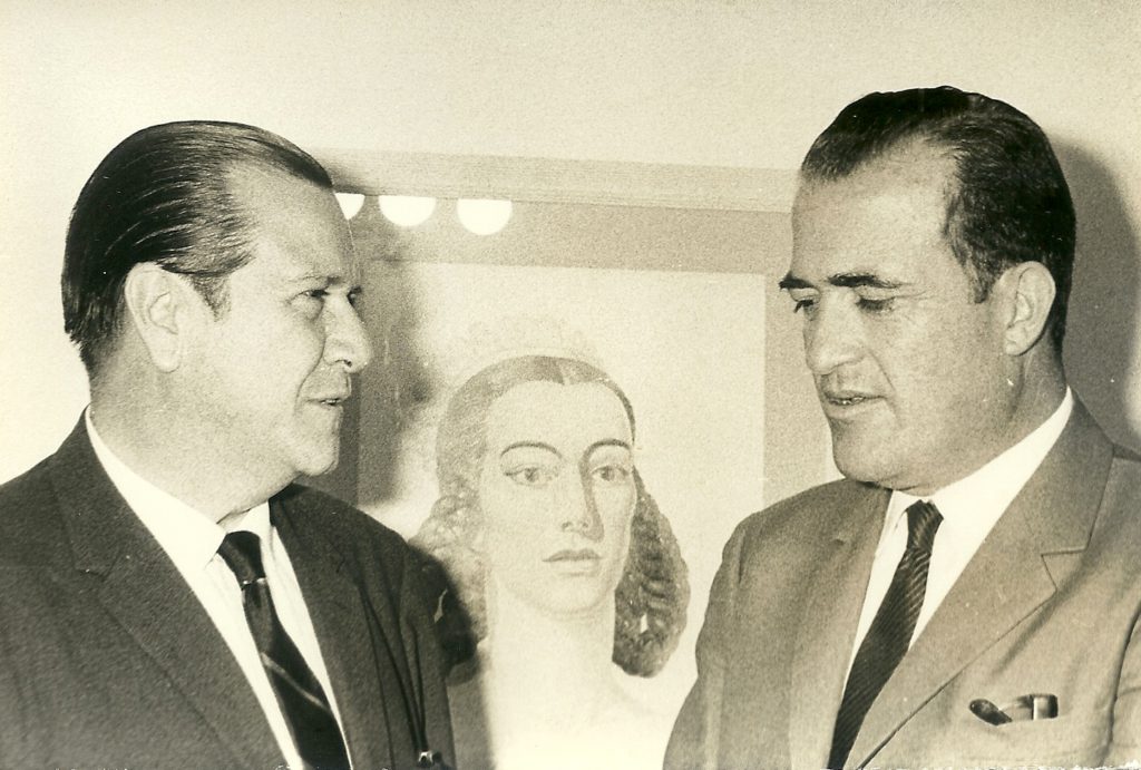 1968. Diciembre. Visita de Miguel Angel Burelli en Tinajero al presidente electo.