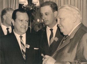 1965. Marzo, 9. Rafael Caldera con Ludwig Erhard, exministro de economía y Canciller Federal de Alemania.