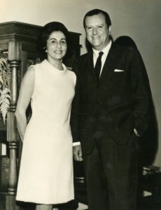 1968. Diciembre. Fotografía de la pareja presidencial electa, en Tinajero, Caracas.