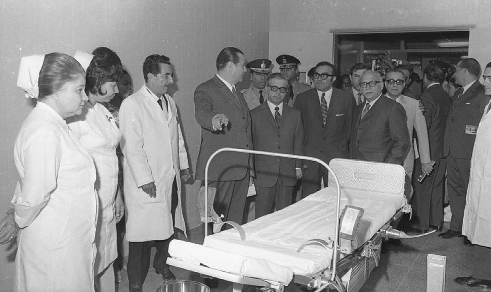 Inauguración Hospital Pérez Carreño en 1970