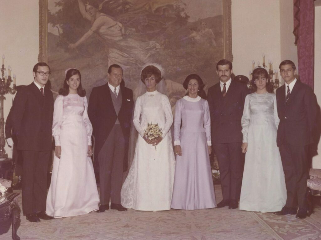 1970. Enero, 6. Matrimonio de Mireya Caldera Pietri y Andrés Pietri Cantor.
