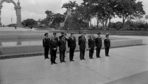 1971. Junio, 24. Durante la celebración del Sesquicentenario de la Batalla de Carabobo.