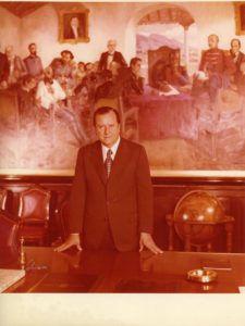 1972. En la Residencia Presidencial La Casona, Salón del Consejo de Ministros.