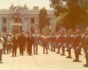 1973. Febrero, 12. Visita oficial a Lima, Perú.