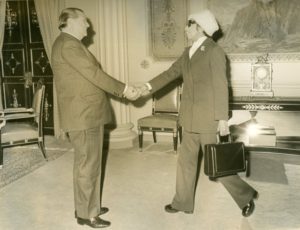 1973. Febrero, 22. Visita de Josephine Baker en el Palacio de Miraflores.