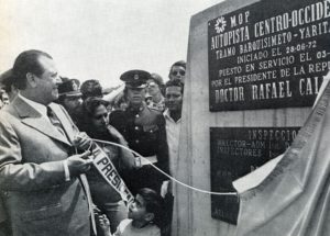 1973. Noviembre, 3. Inauguración de la autopista centro-occidental, tramo Barquisimeto-Yaritagua.