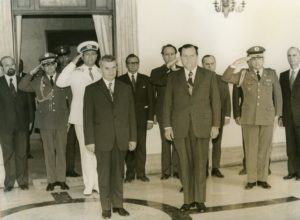 1973. Septiembre, 6. Visita oficial del presidente de Rumania, Nicolae Ceausescu, a Venezuela.