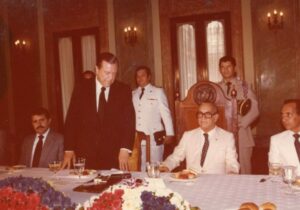 1979. Octubre, 9. Almuerzo ofrecido por el presidente Antonio Guzmán en Santo Domingo, República Dominicana.