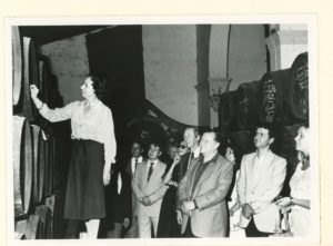 1981. Octubre. 13, en González Byass, con montivo de la fiesta de la Hispanidad, Jerez de la Frontera.