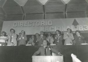 1983. Rafael Caldera en el Directorio Nacional de COPEI.