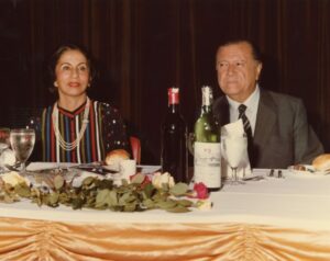 1983. Julio, 13. Cena en el Hotel Tamanaco organizada por la Colonia Italiana en apoyo a su candidatura.