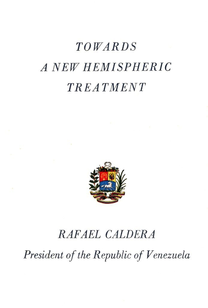 Towards a New Hemispheric Treatment – En inglés (1970)